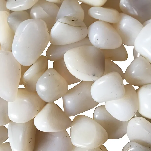 Opal (white) tumbled stones, 2.0 - 2.5 cm (M) | wholesaler gems & healing stones