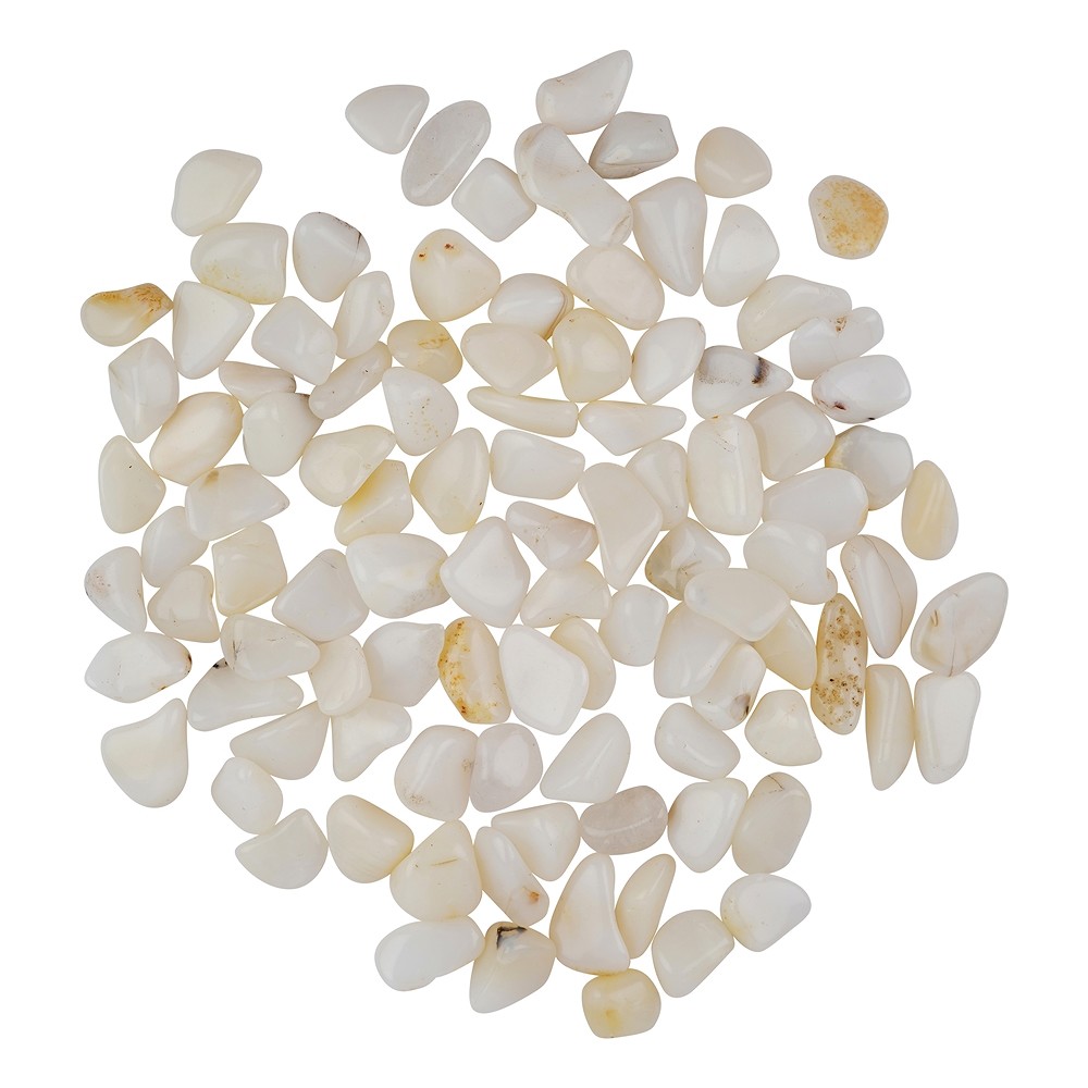 Pierres roulées Opale (blanche), 1,5 - 2,5cm (S) | Marco Schreier