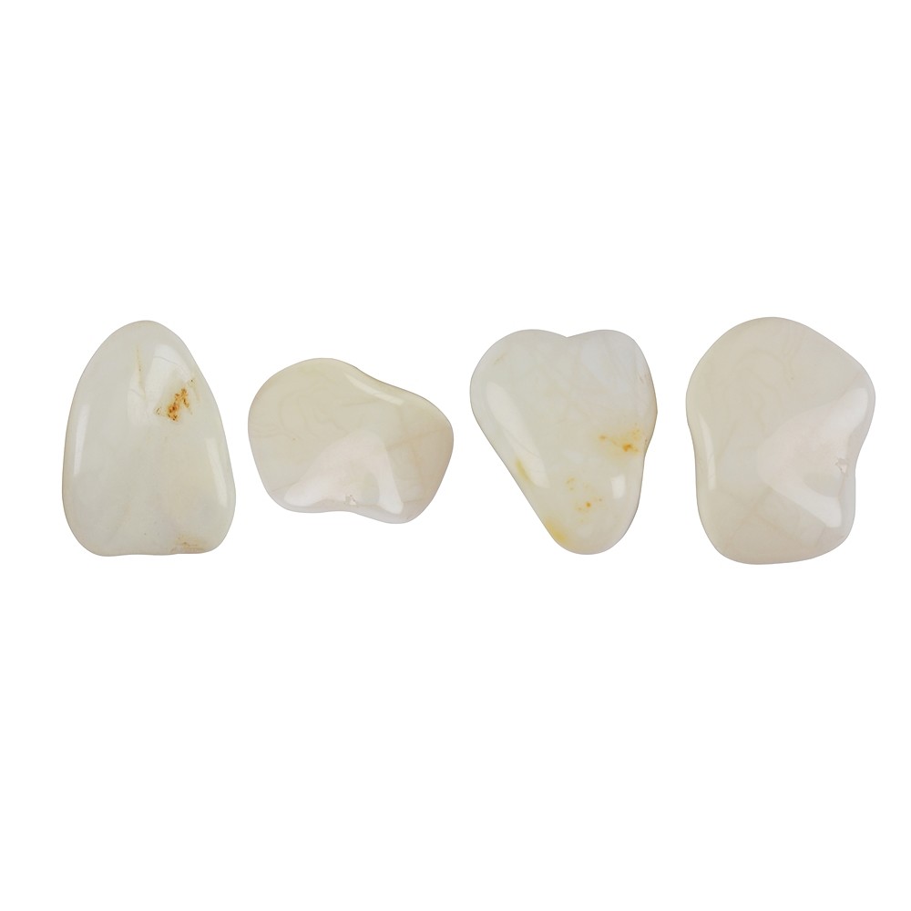 Pierres roulées Opale (blanche), 1,5 - 2,5cm (S) | Marco Schreier