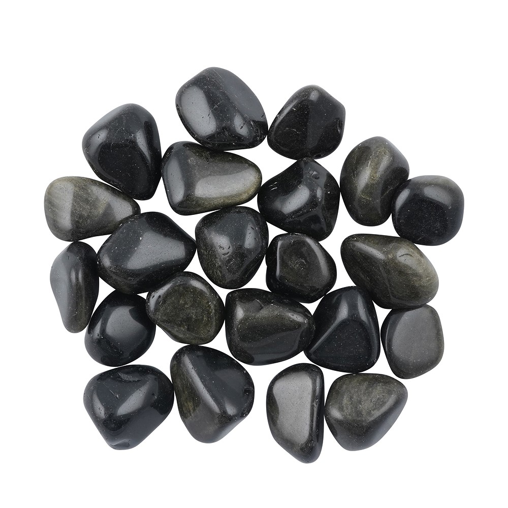 Pierres roulées Obsidienne (éclat doré), 2,8 - 4,0cm (XL) | Marco Schreier