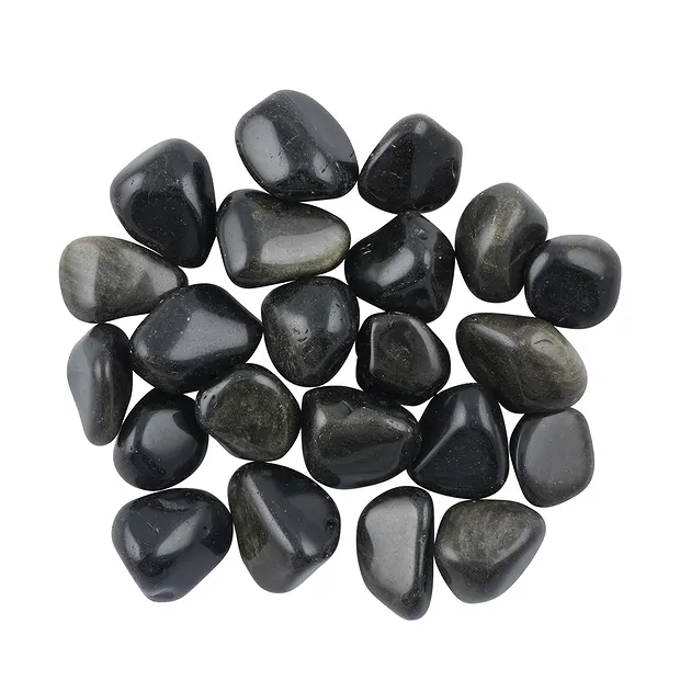 Pierres roulées Obsidienne (éclat doré), 2,8 - 4,0cm (XL) | Marco Schreier