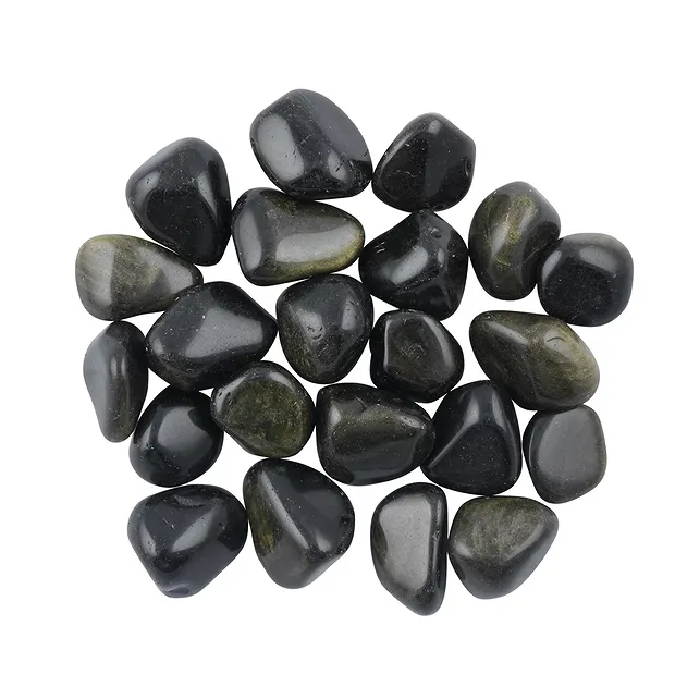 Tumbled Stone Obsidian (Golden Sheen), 2.8–4.0 cm (XL) | Marco Schreier