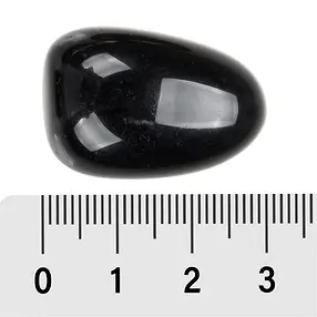 Pietra burattata Ossidiana (nera), 2,8 - 3,2 cm (XL) | Marco Schreier
