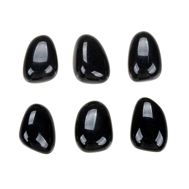 Trommelsteine Obsidian (schwarz), 2,8 - 3,2cm (XL) | Marco Schreier