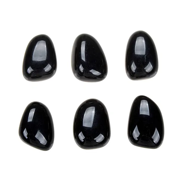 Trommelsteine Obsidian (schwarz), 1,8 - 2,2cm (M) | Marco Schreier