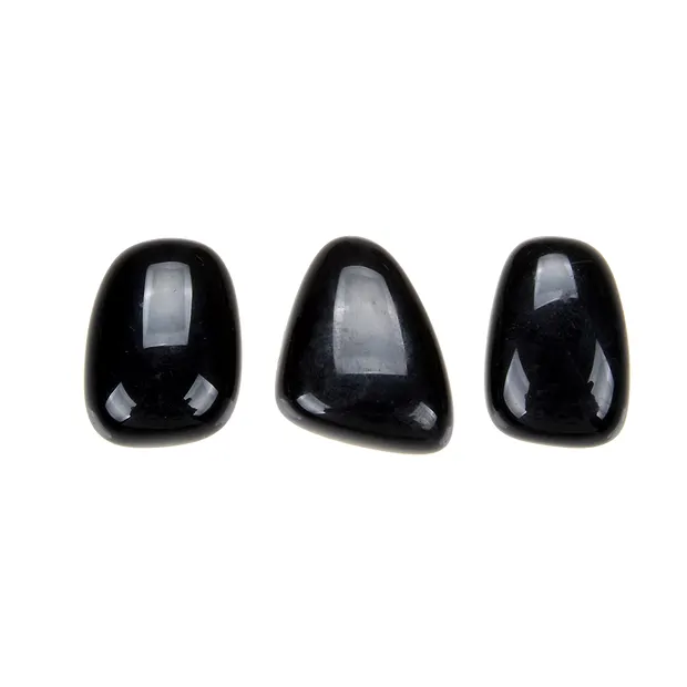 Trommelsteine Obsidian (schwarz), 1,8 - 2,2cm (M) | Marco Schreier