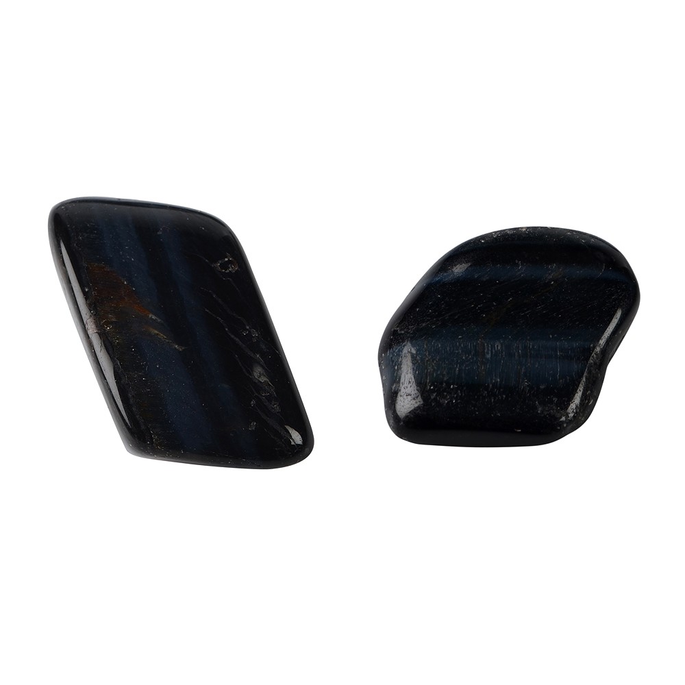 Piedras rodadas Ojo de tigre azul ("ojo de halcón"), 2,5 - 4,0cm (L) | Marco Schreier