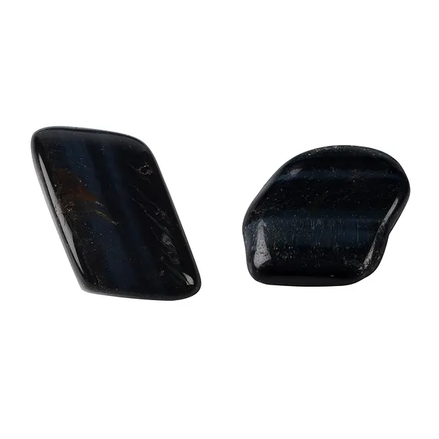 Piedras rodadas Ojo de tigre azul ("ojo de halcón"), 2,5 - 4,0cm (L) | Marco Schreier