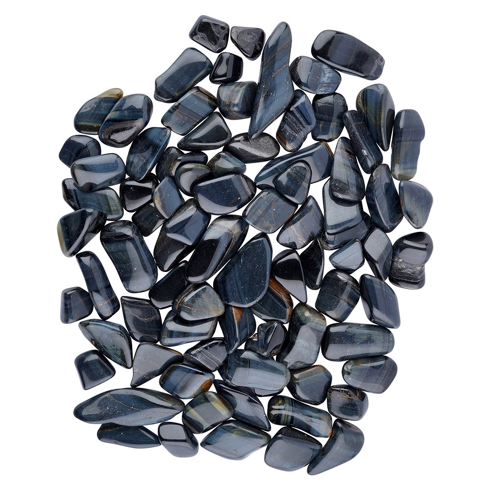 Pietre burattate Occhio di tigre blu ("Occhio di falco"), 2,0 - 2,5 cm (M) | Marco Schreier