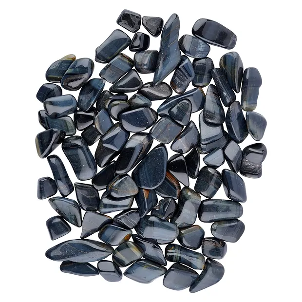 Trommelsteine Tigerauge blau ("Falkenauge"), 2,0 - 2,5cm (M) | Marco Schreier