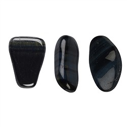 012970401 Pietre burattate Occhio di tigre blu ("Occhio di falco"), 2,0 - 2,5 cm (M) | Marco Schreier