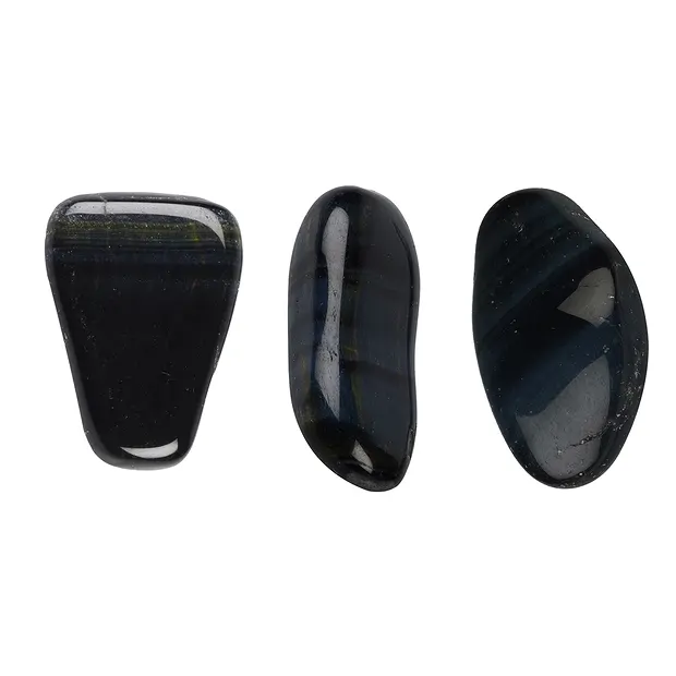 Piedras rodadas Ojo de tigre azul ("ojo de halcón"), 2.0 - 2.5cm (M) | Marco Schreier