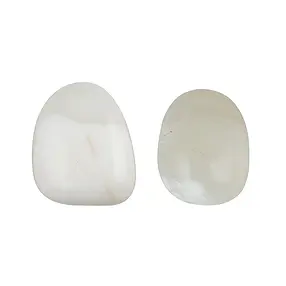 Pierres roulées Agate (blanche), 2,5 - 3,0cm (L) | Marco Schreier