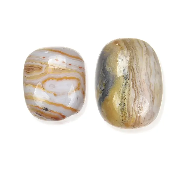 Piedras rodadas ágata (Ágata encaje amarillo), 2,3 - 3,0cm (L) | Marco Schreier