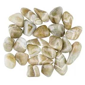 Pietra burattata Prasiolite verde (bruciata), 4,0 - 5,0 cm (XL) | Marco Schreier
