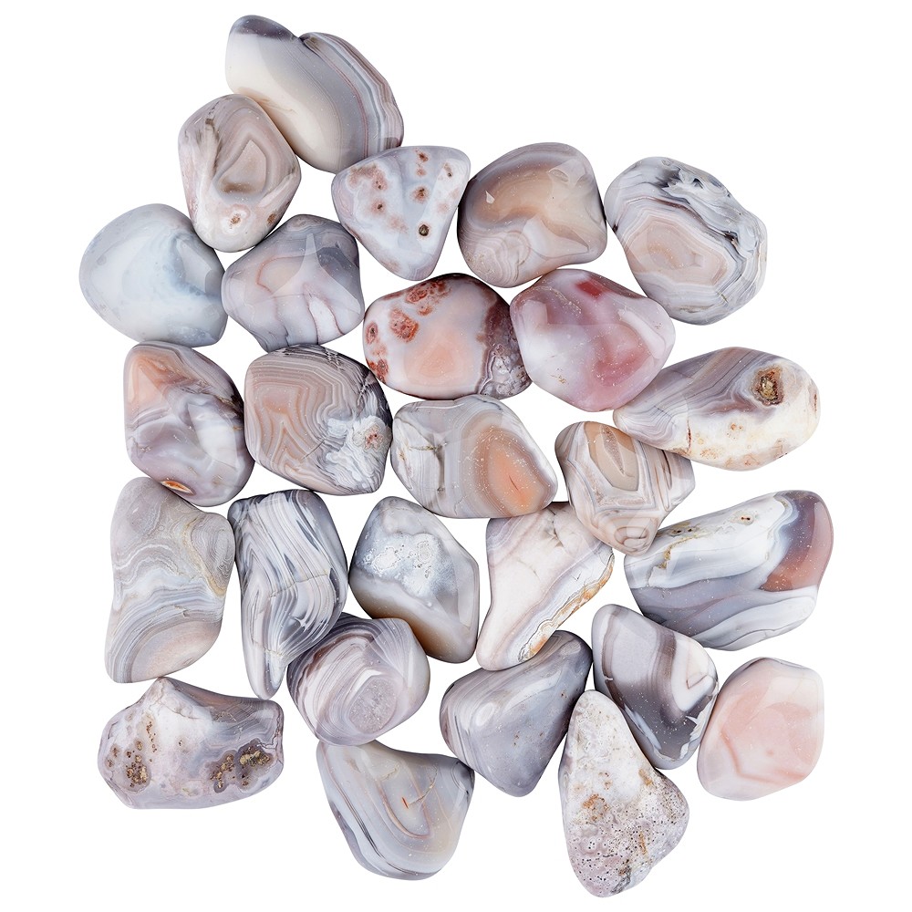 Pierres roulées Agate (Botswana rose), 2,8 - 4,5cm (XL) | Marco Schreier