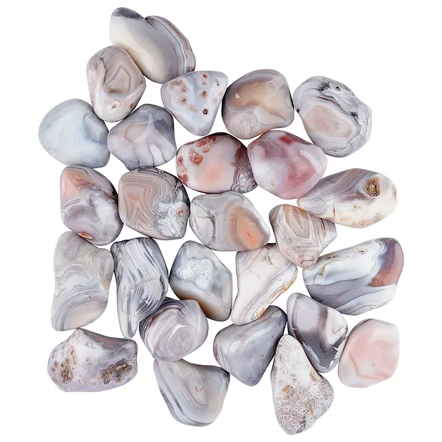 Trommelsteine Achat (Botswana rosa), 2,8 - 4,5cm (XL) | Marco Schreier