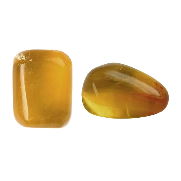 Trommelsteine Fluorit (gelb) 2,0 - 2,8cm (L) | Edelsteine, Heilsteine & Schmuck