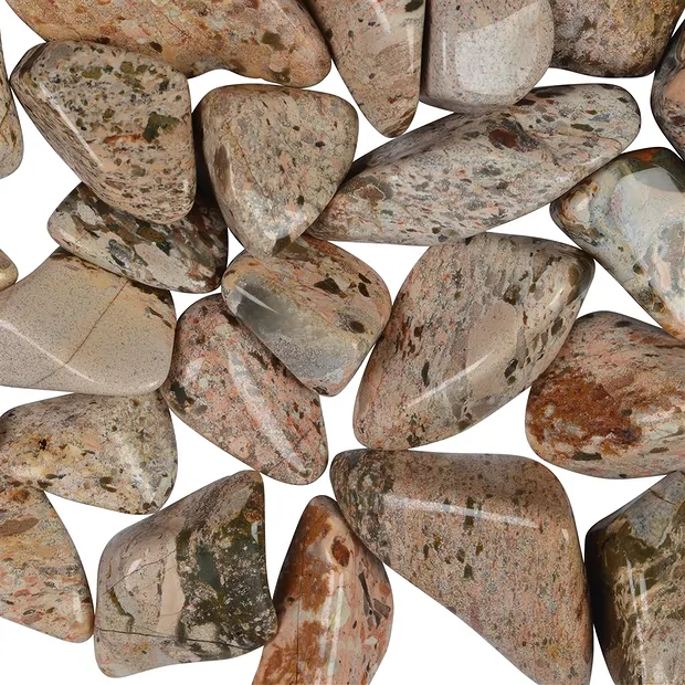 Jasper (Brecciated) tumbled stones (cream-colored), 2.5 - 4.0 cm (L) | Marco Schreier