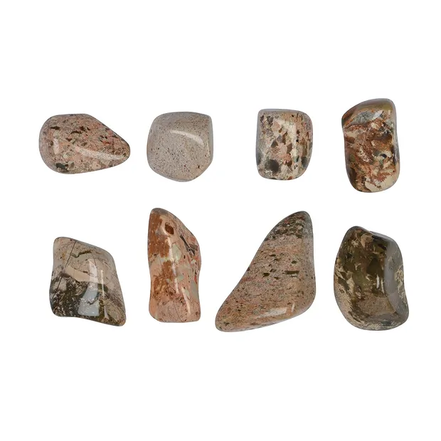 Jasper (Brecciated) tumbled stones (cream-colored), 2.5 - 4.0 cm (L) | Marco Schreier