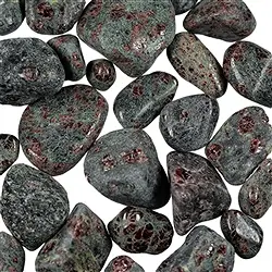 014060001 Tumbled stones garnet (pyroxenite), mixed sizes | gems, healing stones & jewelry