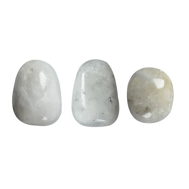 Trommelsteine Skolezit (weiß), 2,0 - 2,4cm (M) | Marco Schreier