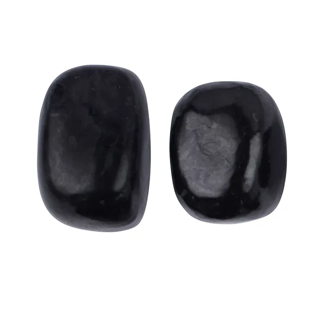 Piedra rodada Shungita (estabilizada), 2,5 - 3,0cm (L) | Marco Schreier
