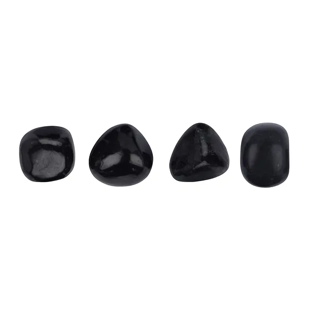 Trommelsteine Schungit, 0,8 - 1,2cm (S) | GH Edelsteine, Heilsteine & Schmuck