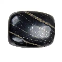 014610202 Pierres roulées Pyrite en ardoise, 2,8 - 3,2cm (XL) | Marco Schreier