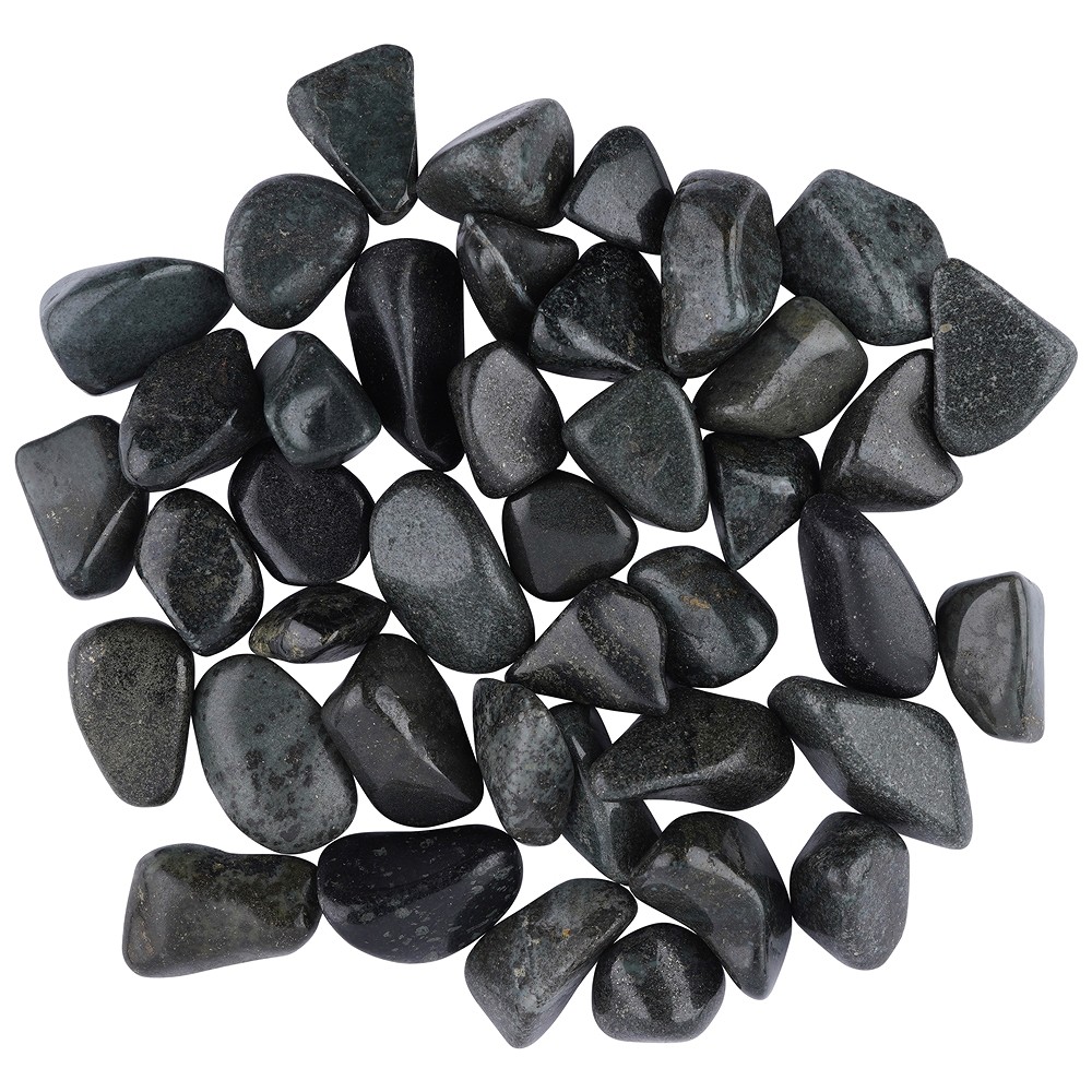 Pierres roulées en jade (Midnight Lemurian Jade), 2,5 - 3,5cm (L) | Marco Schreier