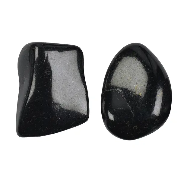 Pietra burattata di giada (Midnight Lemurian Jade), 2,5 - 3,5 cm (L) | Marco Schreier