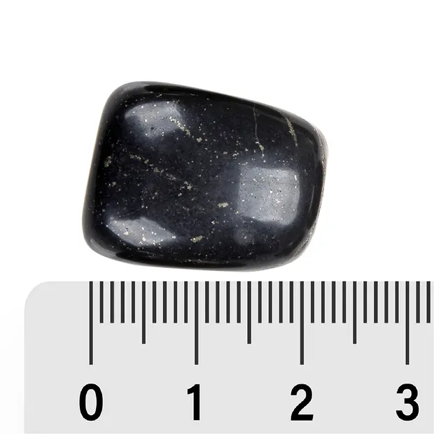 Piedra rodada Pirita en pizarra, 1.8 - 2.2cm (M) | Marco Schreier