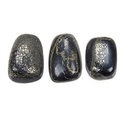 014610402 Pietre burattate Pirite in ardesia, 1,8 - 2,2 cm (M) | Marco Schreier