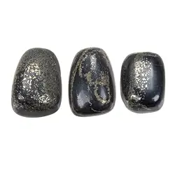 014610402 Tumbled Stone Pyrite in slate, 1,8 - 2,2cm (M) | gems, healing stones & jewelry