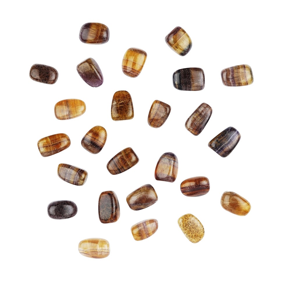 Piedras rodadas Fluorita (amarilla), 2.2 - 2.7cm (L) | Marco Schreier