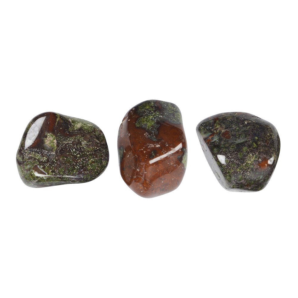 Trommelsteine Epidot-Quarzit (Drachenstein), 2,0 - 2,3cm (M) | Marco Schreier