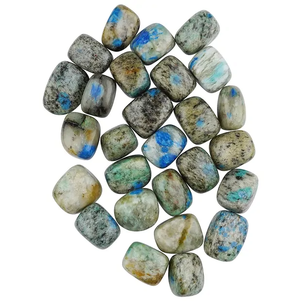 Trommelsteine K2 (Azurit in Gneis), 2,5 - 3,2cm (L) | Marco Schreier