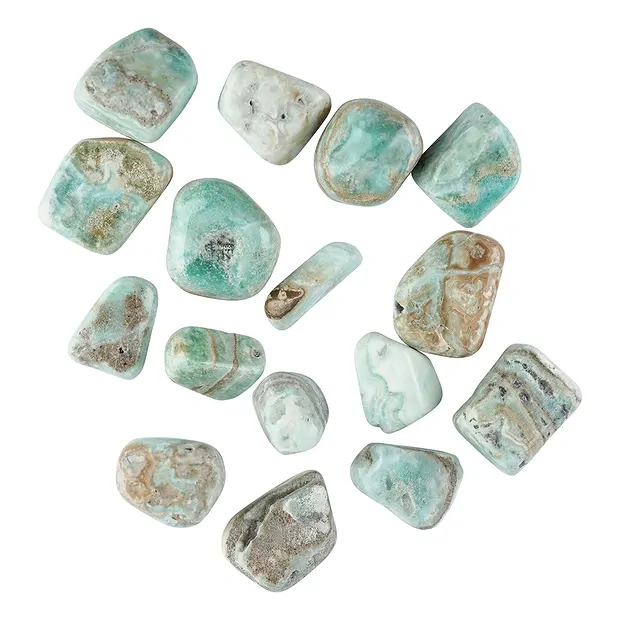 Pietre burattate di calcite (calcite dei Caraibi), dimensioni miste | Marco Schreier