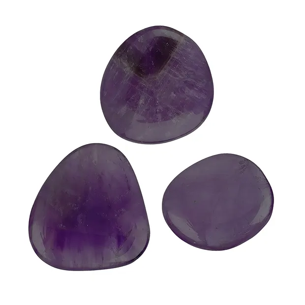 Scheibensteine Amethystquarz (dunkel) | Edelsteine, Heilsteine & Schmuck-Handel
