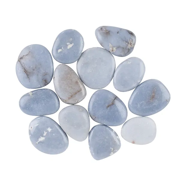 Smooth Stone Angelite (Anhydrite) | wholesaler gems, healing stones & jewelry