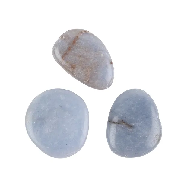 Smooth Stone Angelite (Anhydrite) | wholesaler gems, healing stones & jewelry