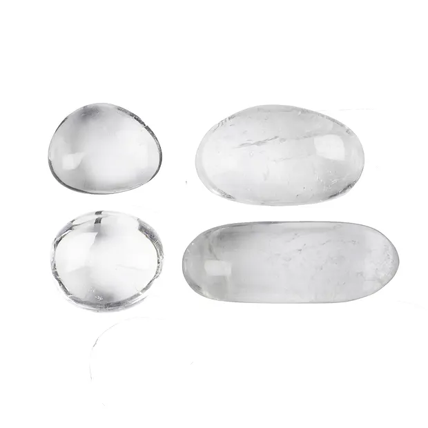 Pierres roulées Cristal de roche (Madagascar), 3,0 - 6,0cm (Jumbo Pebbles) | Marco Schreier