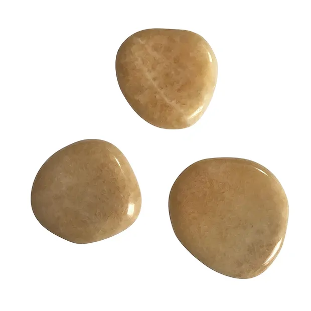 Calcite (orange) Smooth Stones | minerals trade - gems, healing stones & jewelry