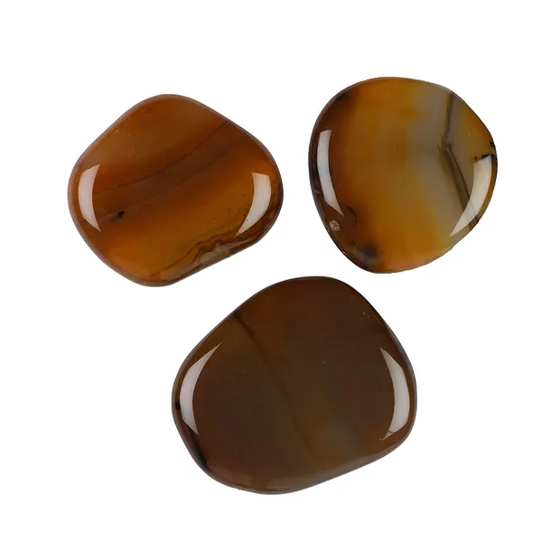 Smooth Stones Carnelian (heated) | wholesaler gems, healing stones & jewelry