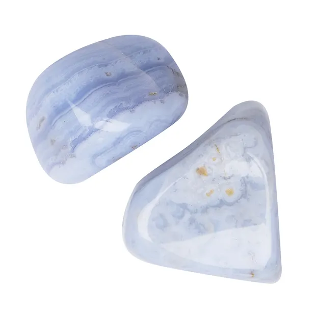 Pietre burattate Calcedonio (blu), 3,0 - 5,0 cm (jumbo) | Marco Schreier