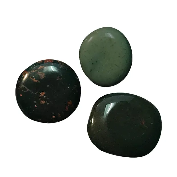 Smooth Stones Heliotrope (Bloodstone) | wholesale gems, healing stones & jewelry