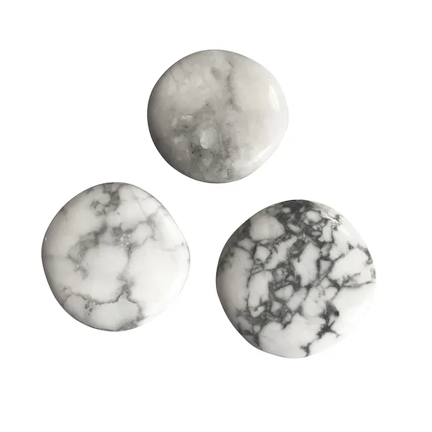 Pietra disco in magnesite | Ingrosso Schreier; gemme, pietre curative e gioielli
