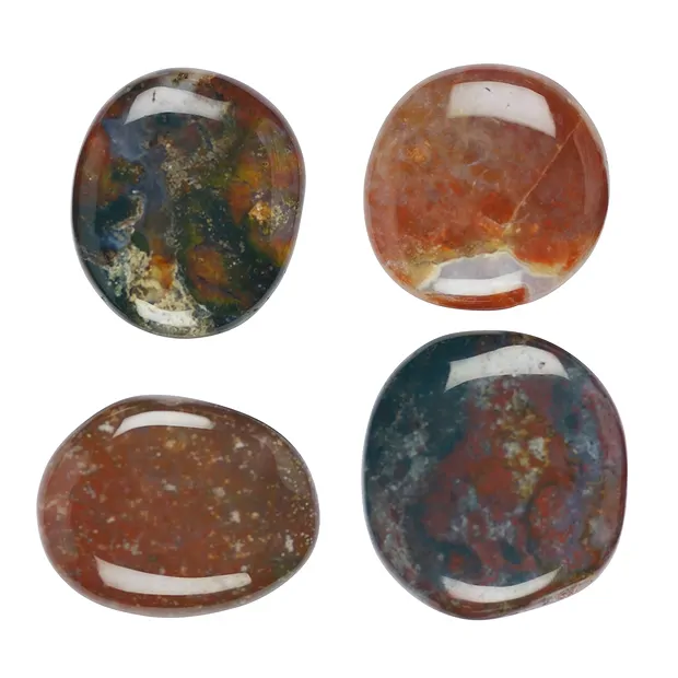 Jasper (multicolour) tumbled stones, 4.0 - 5.0 cm (jumbo) | Marco Schreier