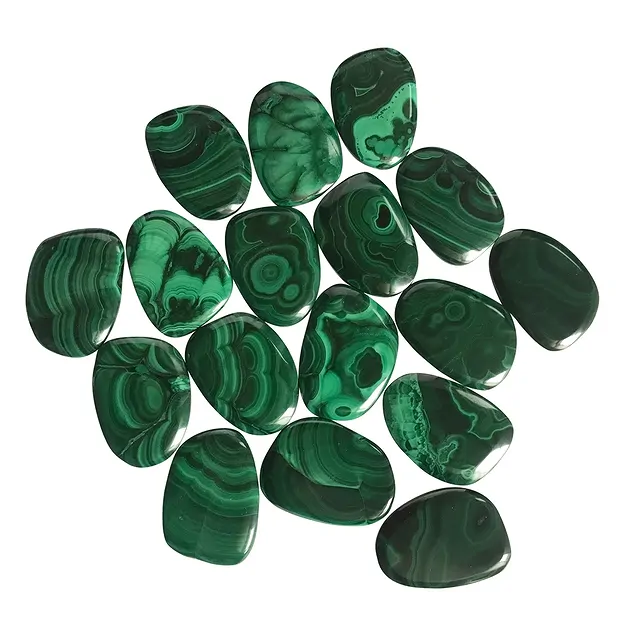 Smooth Stones Malachite (stab.) | wholesaler gems, healing stones & jewelry