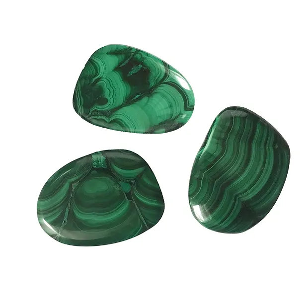 Smooth Stones Malachite (stab.) | wholesaler gems, healing stones & jewelry